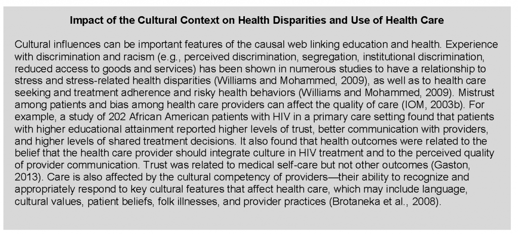 education and health research questions