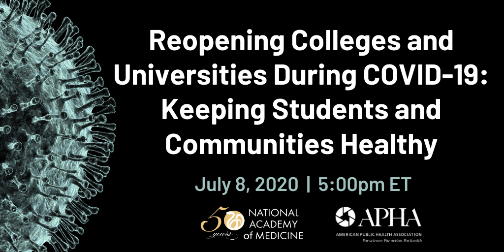 Webinar: Reopening Colleges And Universities During COVID-19 - Keeping ...