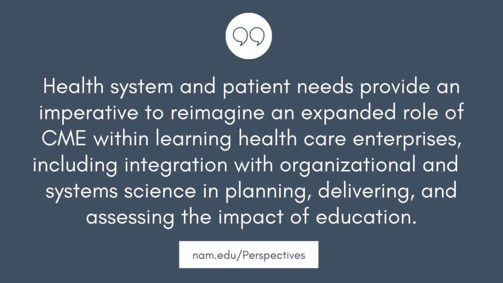 “Systems-Integrated CME”: The Implementation and Outcomes Imperative ...